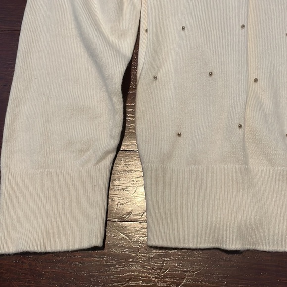 Women's Banana Republic Beaded Long Sleeve Sweater Large - Picture 3 of 8